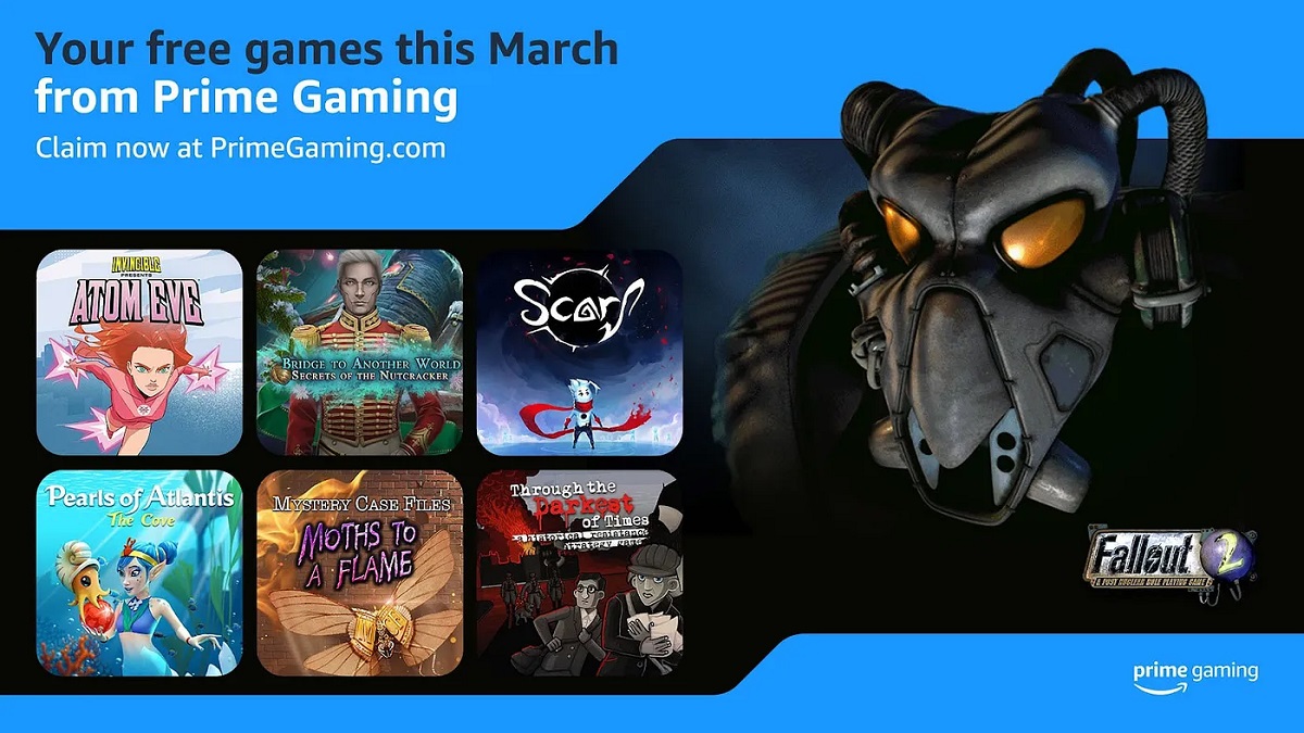 Subskrybenci Prime Gaming otrzymają w marcu osiem darmowych gier, w tym Fallout 2