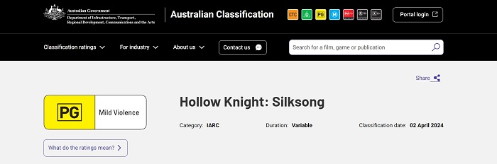Hollow Knight: Silksong otrzymało klasyfikację wiekową w Australii - premiera wyczekiwanej gry może nastąpić już wkrótce.-2