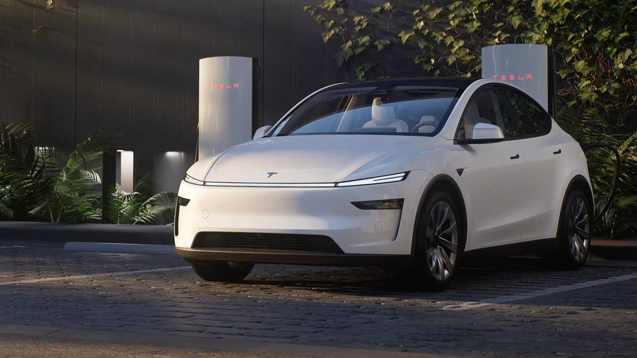 Zaktualizowany Tesla Model Y - widok z przodu