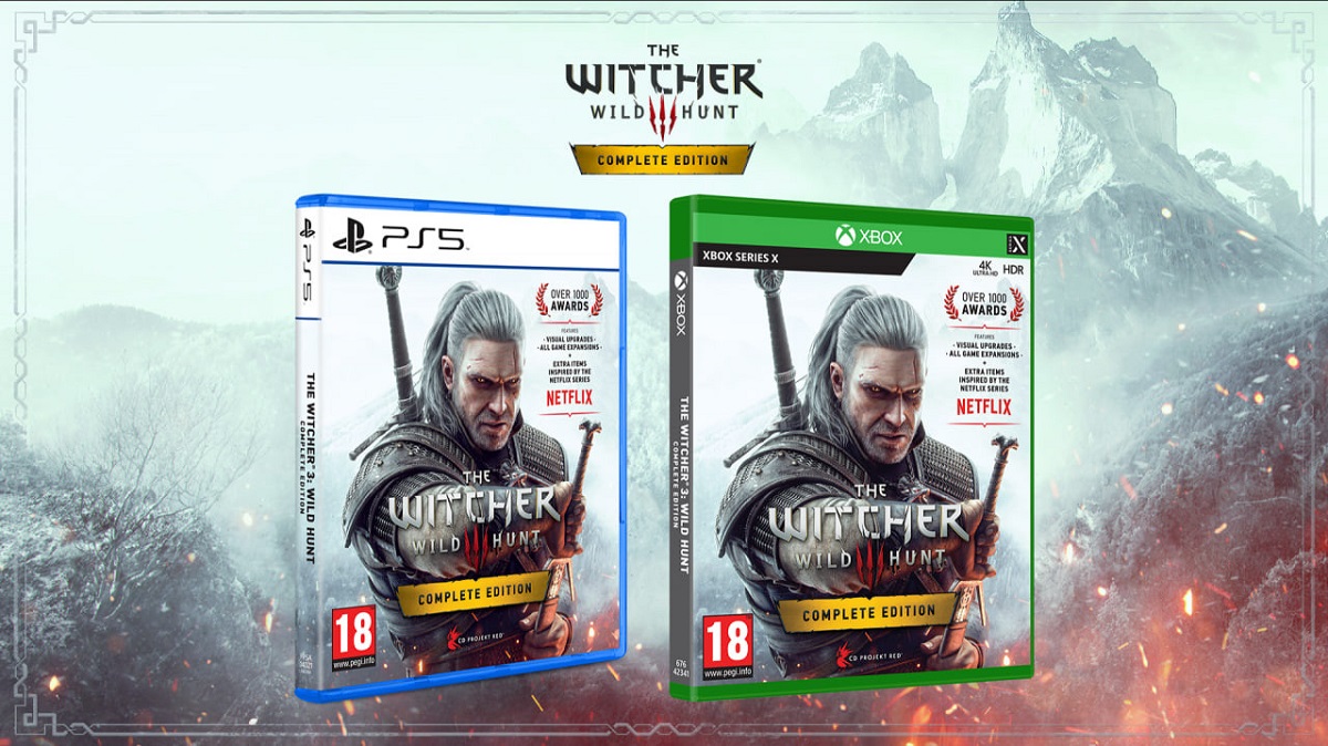 CD Projekt przypomniał o premierze wersji płytowych gry Wiedźmin 3: Wild Hunt na PS5 i Xbox Series oraz opublikował harmonogram strony sprzedażowej w różnych krajach