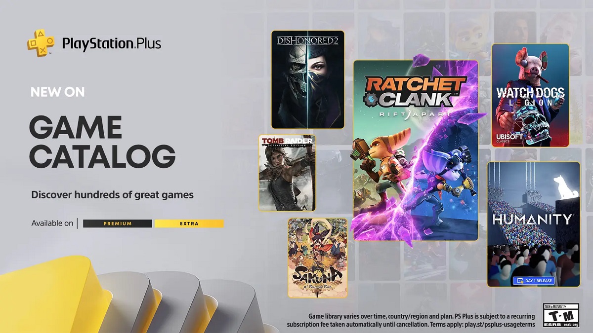 Fajny wybór gier czeka w maju na abonentów PlayStation Plus Extra i Premium. W katalogu znajdziemy między innymi trylogię Tomb Raider, Dishonored 2 oraz Ratchet & Clank: Rift Apart