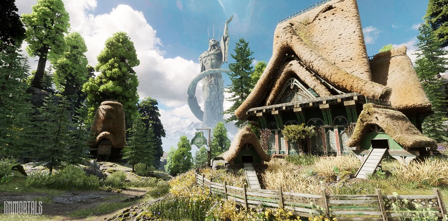 Malownicza wioska i forteca magów bitewnych na nowych zrzutach ekranu ze strzelanki Immortals of Aveum. Obrazy prezentują doskonałą grafikę i niepowtarzalny klimat gry-4