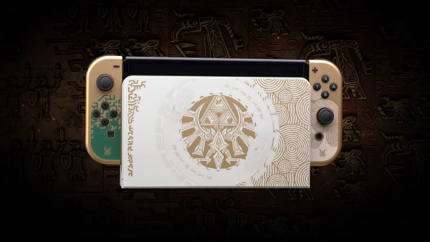 Nintendo zaprezentowało limitowaną edycję konsoli Switch OLED, która jest stylizowana na The Legend of Zelda: Tears of the Kingdom-5