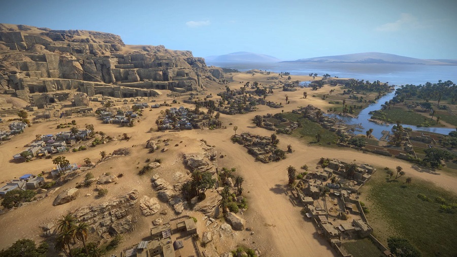 Pierwsze zrzuty ekranu z Total War: Pharaoh pokazują majestatyczne miasto starożytnego Egiptu i spektakularny krajobraz piaszczystej pustyni-3