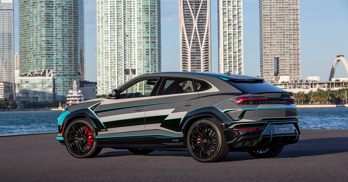 Część unikalnego malowania Lamborghini Urus SE