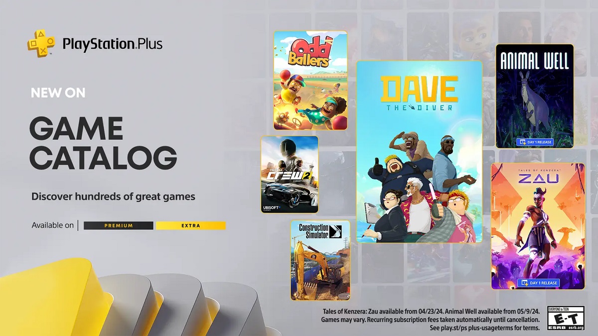 Kwietniowa oferta PlayStation Plus Extra i Premium jest już dostępna, a w jej skład wchodzą Dave the Diver, The Crew 2, Miasma Chronicles i szereg innych gier