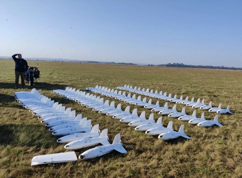 Zabójca "orłów": ukraińscy inżynierowie opracowali dron przechwytujący FPV VB140 Flamingo, który skutecznie niszczy rosyjskie bezzałogowe statki zwiadowcze.-3