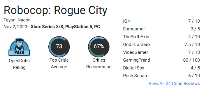 Gra dla fanów: krytycy nie szczędzili pochwał strzelance RoboCop: Rogue City-2