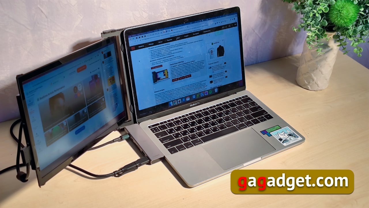 Jak podwoić ekran laptopa i pozostać mobilnym: recenzja monitora Mobile Pixels DUEX Plus z transformatorem USB-2