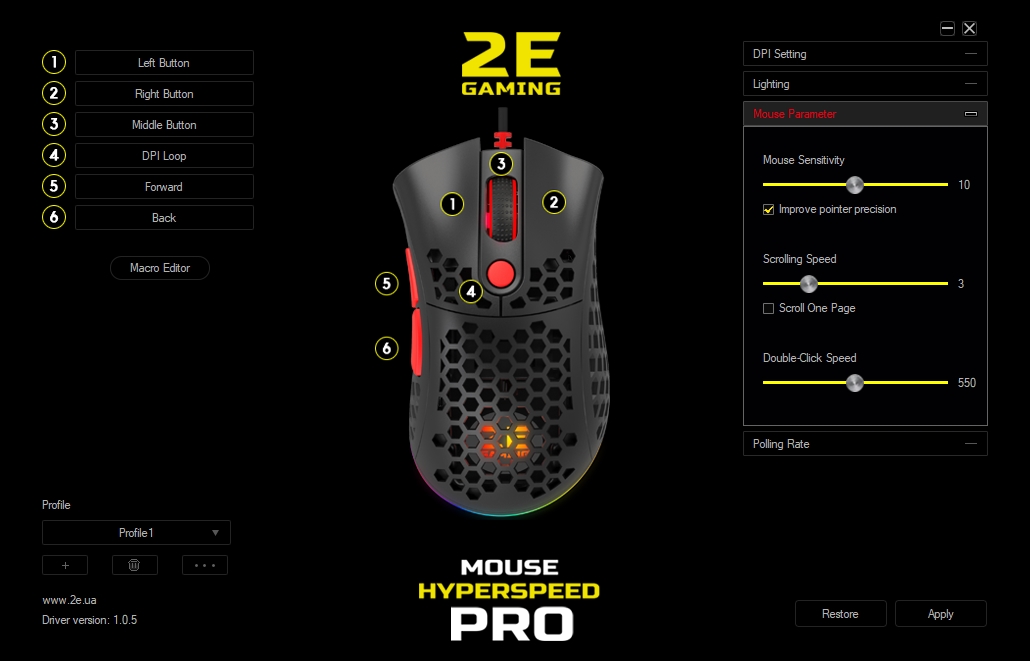 2E Gaming HyperSpeed Pro - przegląd: Lekka mysz do gier z doskonałym sensorem-24