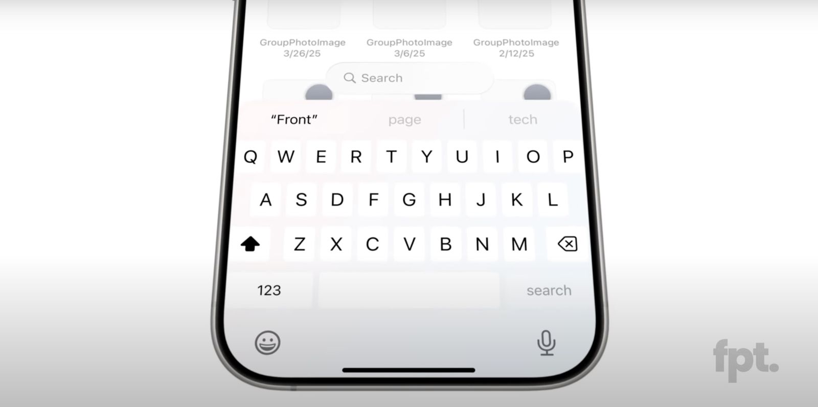 Domniemana klawiatura iOS 19