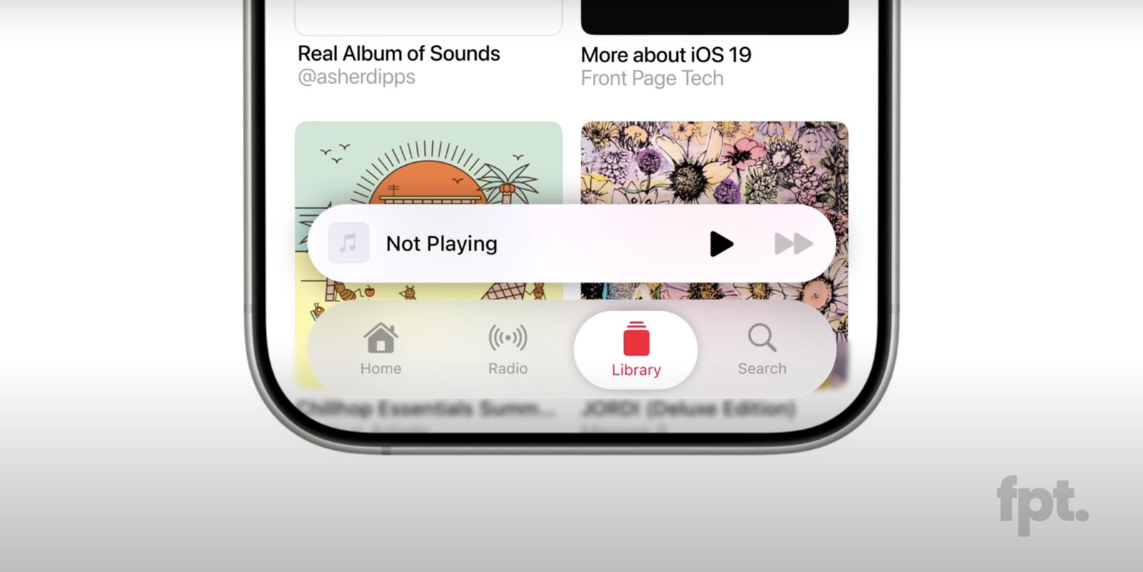 Domniemany pasek zakładek iOS 19
