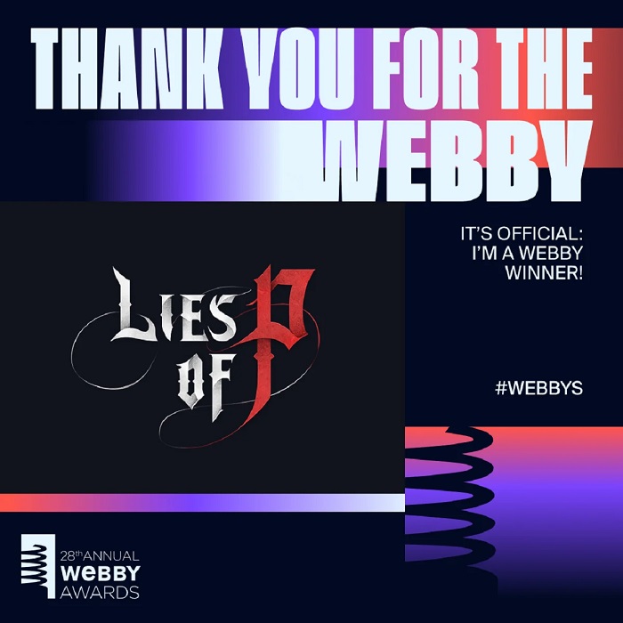 Lies of P zdobyło trzy nagrody na Webby Awards 2024, pokonując Baldurʼs Gate 3-2
