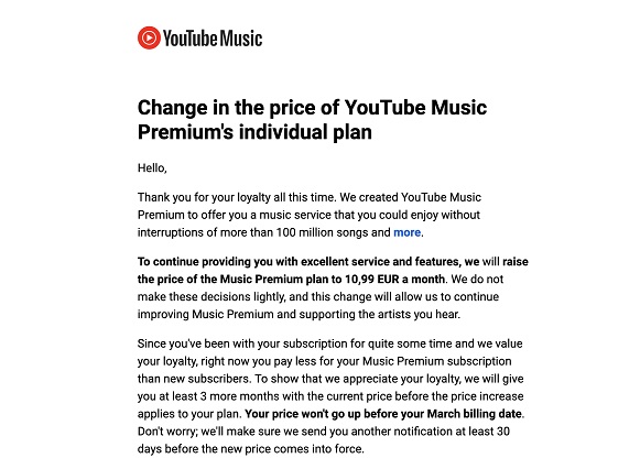 Google podnosi koszt subskrypcji YouTube Premium i YouTube Music w niektórych krajach, ale oferuje trzymiesięczną zniżkę-2