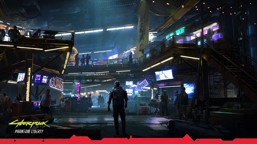 Deweloperzy Cyberpunk 2077 zaprezentowali klimatyczną grafikę jednej z głównych lokacji rozszerzenia Phantom Liberty-2