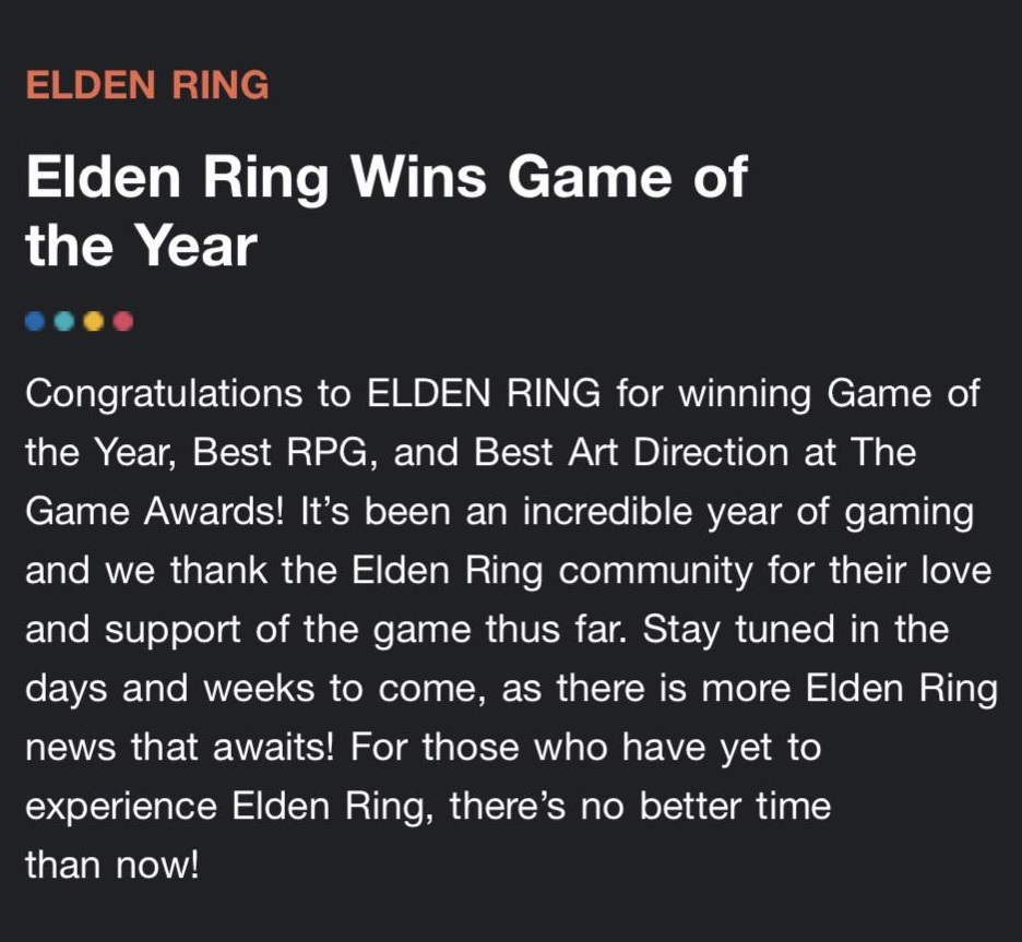 Elden Ring spodziewa się dużej aktualizacji - podpowiadają twórcy słynnego action-RPG-2