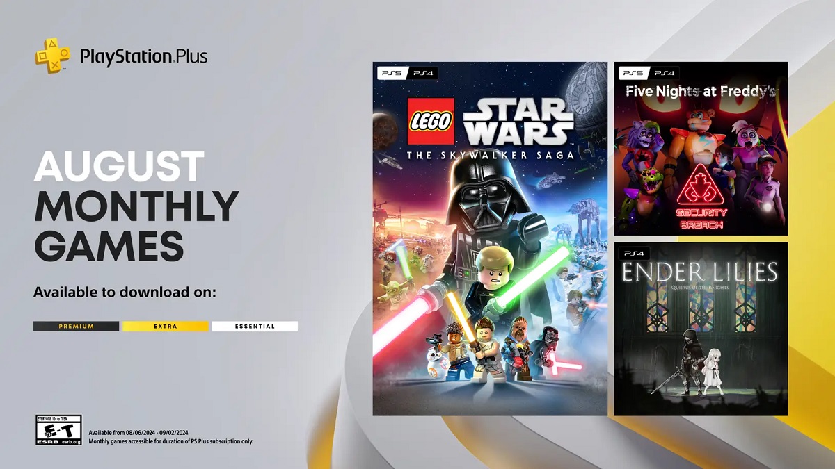Subskrybenci PlayStation Plus otrzymają w sierpniu trzy gry, w tym LEGO Star Wars: The Skywalker Saga