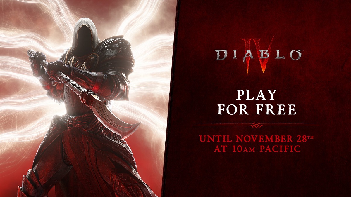 Blizzard oferuje użytkownikom Steam darmową wersję próbną Diablo IV i 40% zniżki na grę.