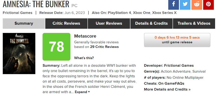 Fani horrorów będą zachwyceni! Krytycy wysoko ocenili grę Amnesia: The Bunker-2