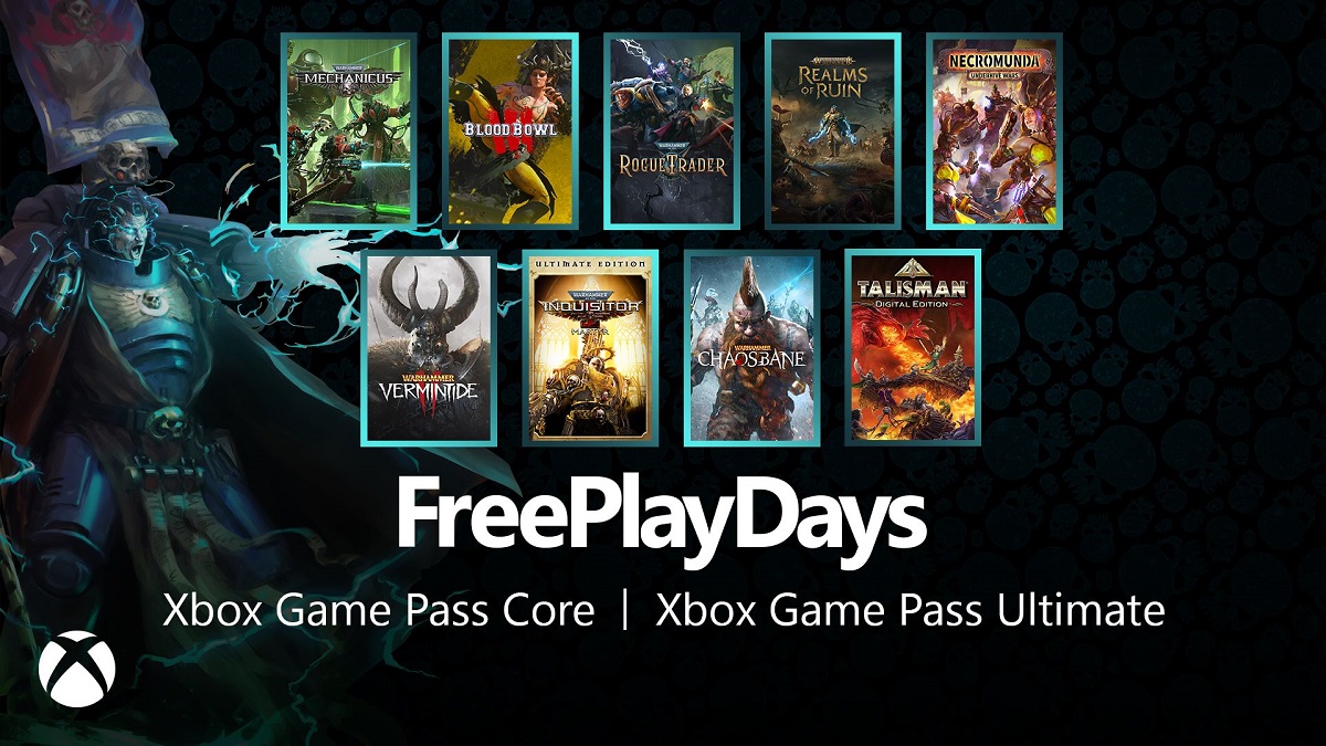 W ramach Dni Darmowej Gry, dziewięć gier z popularnej serii Warhammer jest dostępnych dla subskrybentów Xbox Game Pass Core i Ultimate