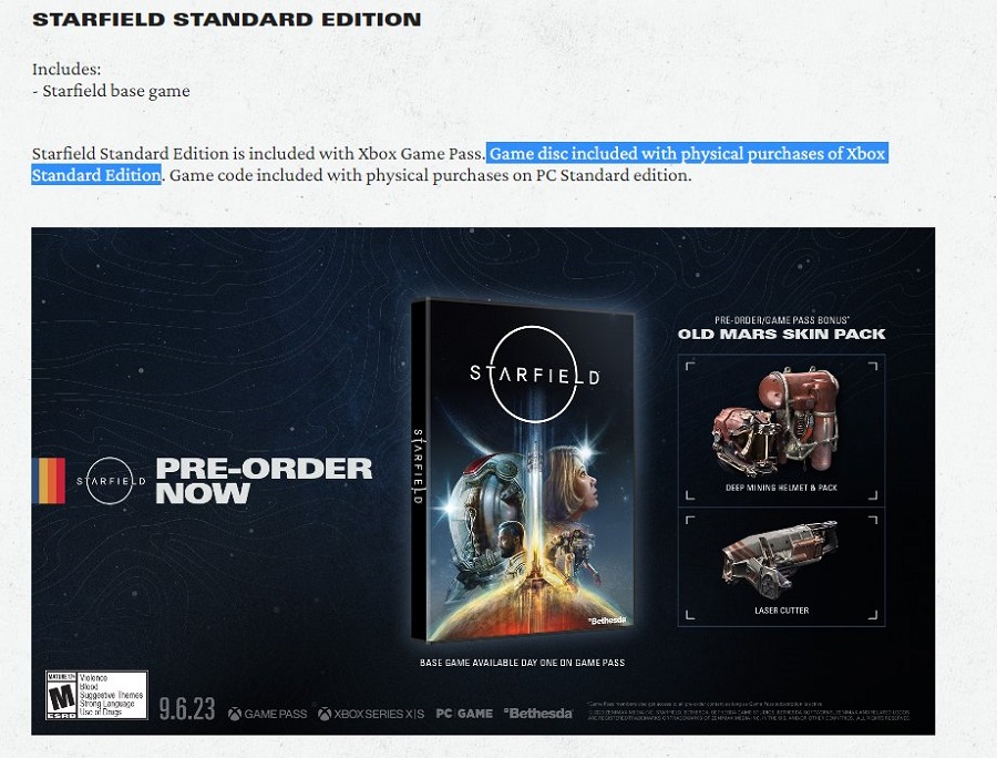 To już oficjalne: Bethesda wyda Starfield na płycie, ale tylko na konsolę Xbox Series. Gracze PC otrzymają jedynie kody aktywacyjne-2