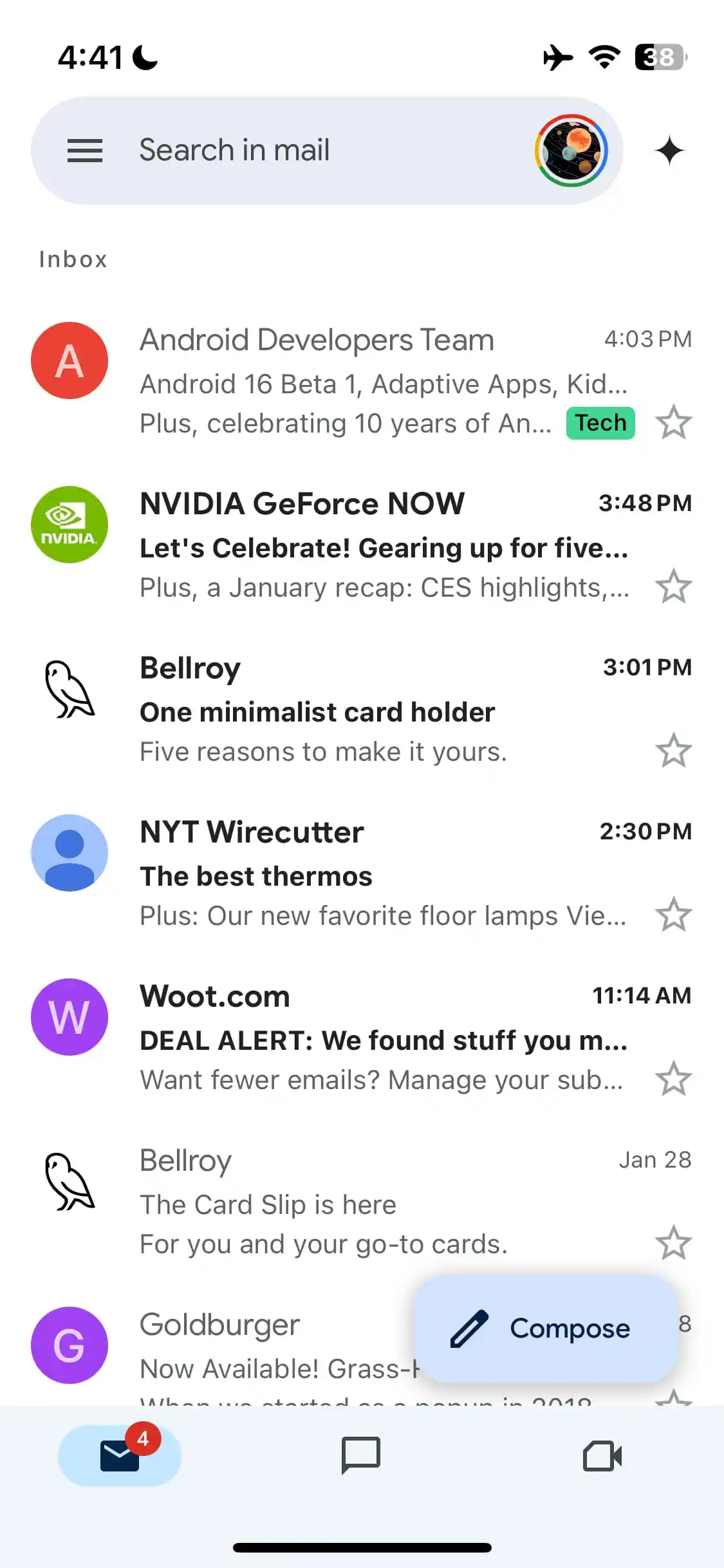 Szczegóły nowego designu Gmail dla iPhone Szczegóły nowego designu Gmail dla iPhone