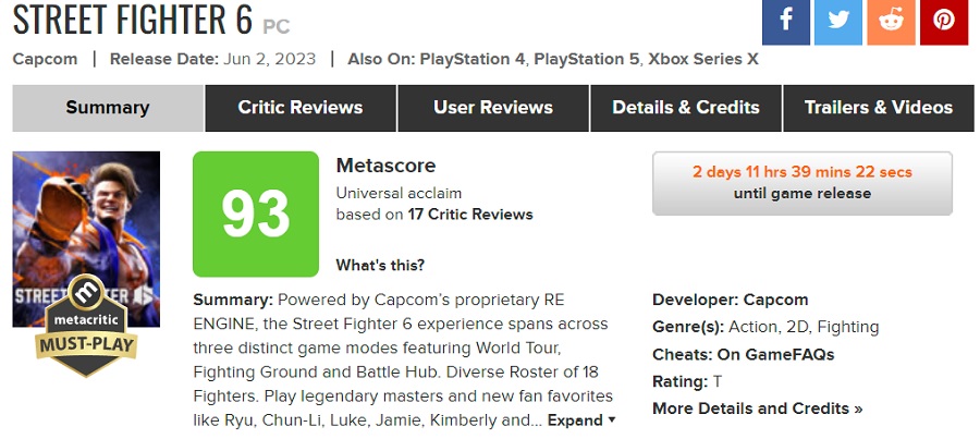 Świat gier walki ma nowe arcydzieło: krytycy zachwycają się Street Fighter 6 i nazywają ją najlepszą grą w serii-2