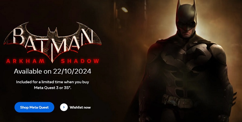 Ujawniono datę premiery gry VR Batman: Arkham Shadow, ambitnego tytułu na wyłączność dla zestawu słuchawkowego Meta Quest 3-2