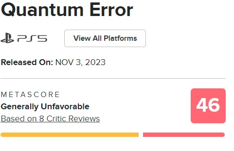 Słaba realizacja świetnych pomysłów: krytycy nie byli zadowoleni z horroru Quantum Error. Gra otrzymała niskie oceny-2