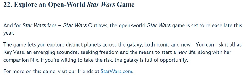 Disney: Gra akcji Ubisoft Star Wars Outlaws ukaże się pod koniec 2024 roku-2