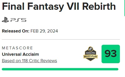 Krytycy są podekscytowani Final Fantasy VII Rebirth i przyznają grze najwyższe oceny-2