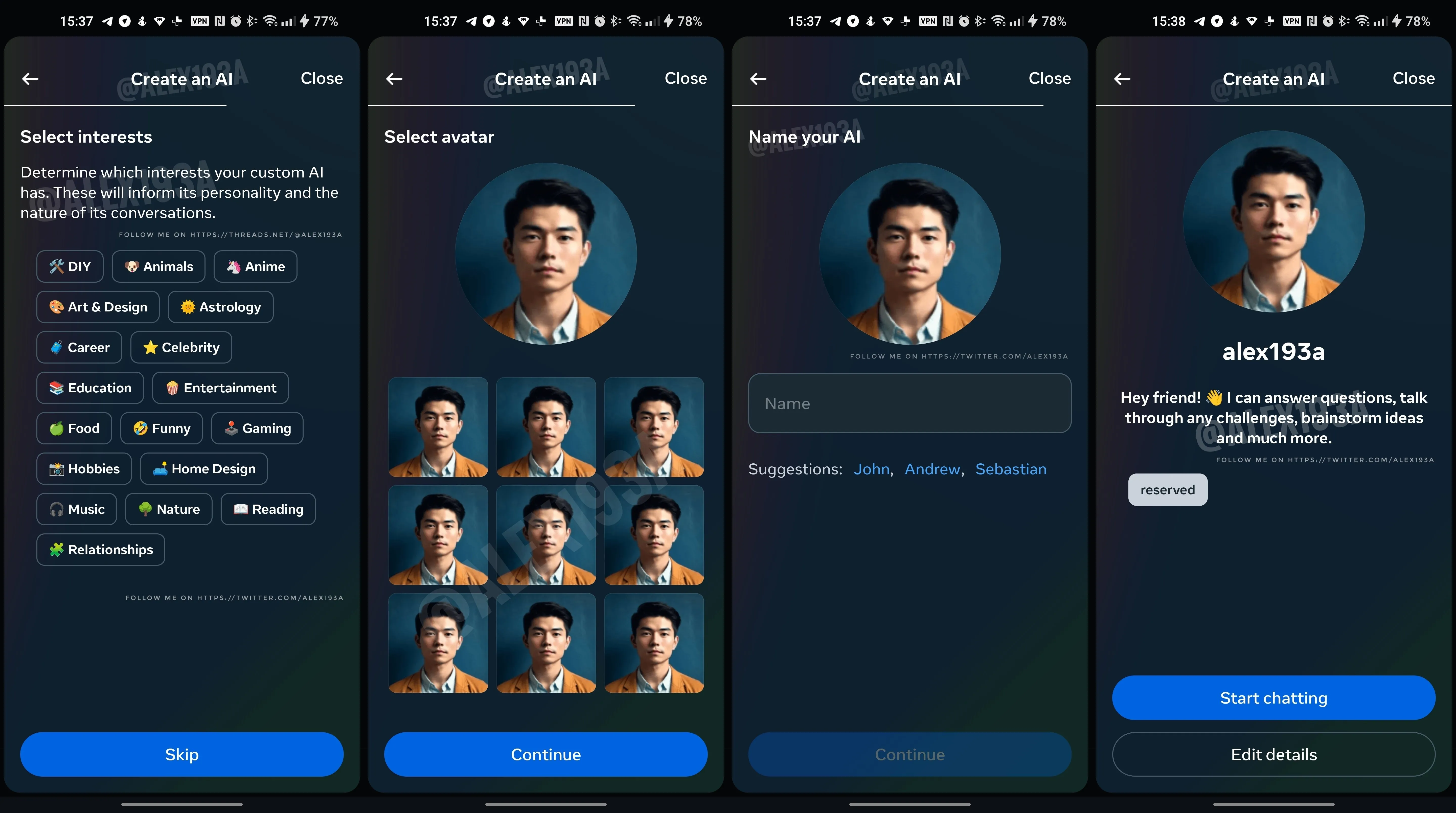 Instagram opracowuje konfigurowalnych "przyjaciół AI" - spersonalizowane chatboty do nawiązywania kontaktów towarzyskich.-3