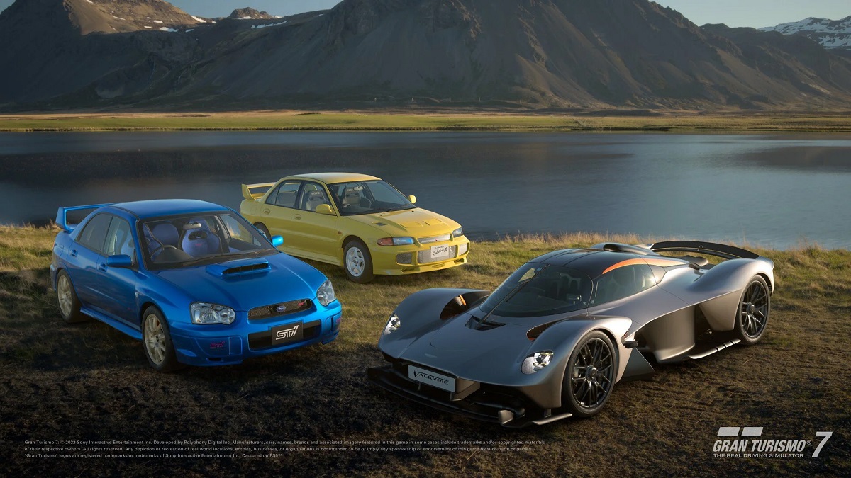 Twórcy Gran Turismo 7 dodali do gry trzy kultowe samochody w czerwcowej aktualizacji: Aston Martin Valkyrie, Mitsubishi Lancer i Subaru Impreza, a także mnóstwo nowej zawartości