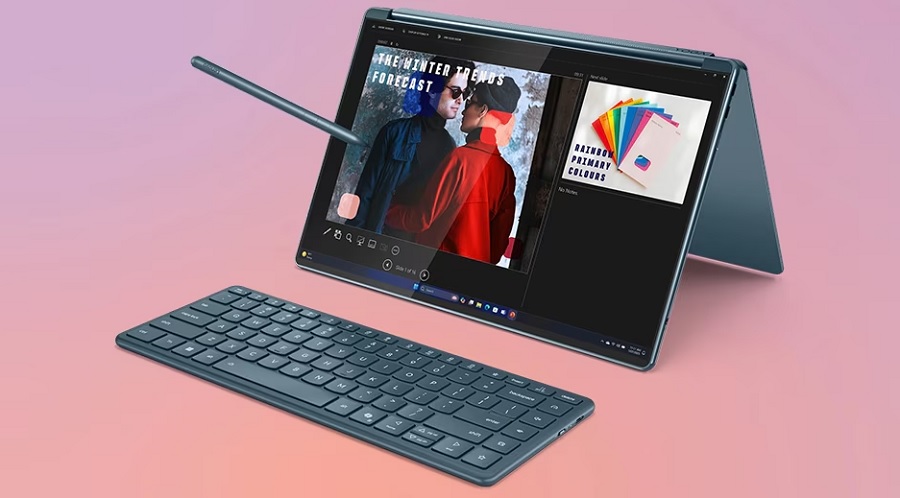 Praca z gestami na Yoga Book 9i