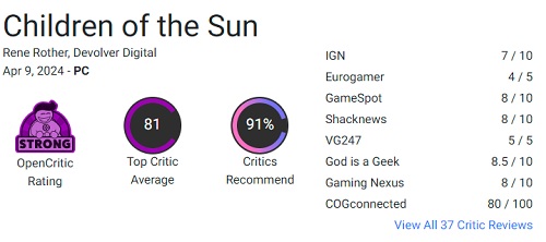 Sniper podbił serca graczy: strzelanka logiczna Children of the Sun zbiera świetne recenzje od krytyków i graczy-2