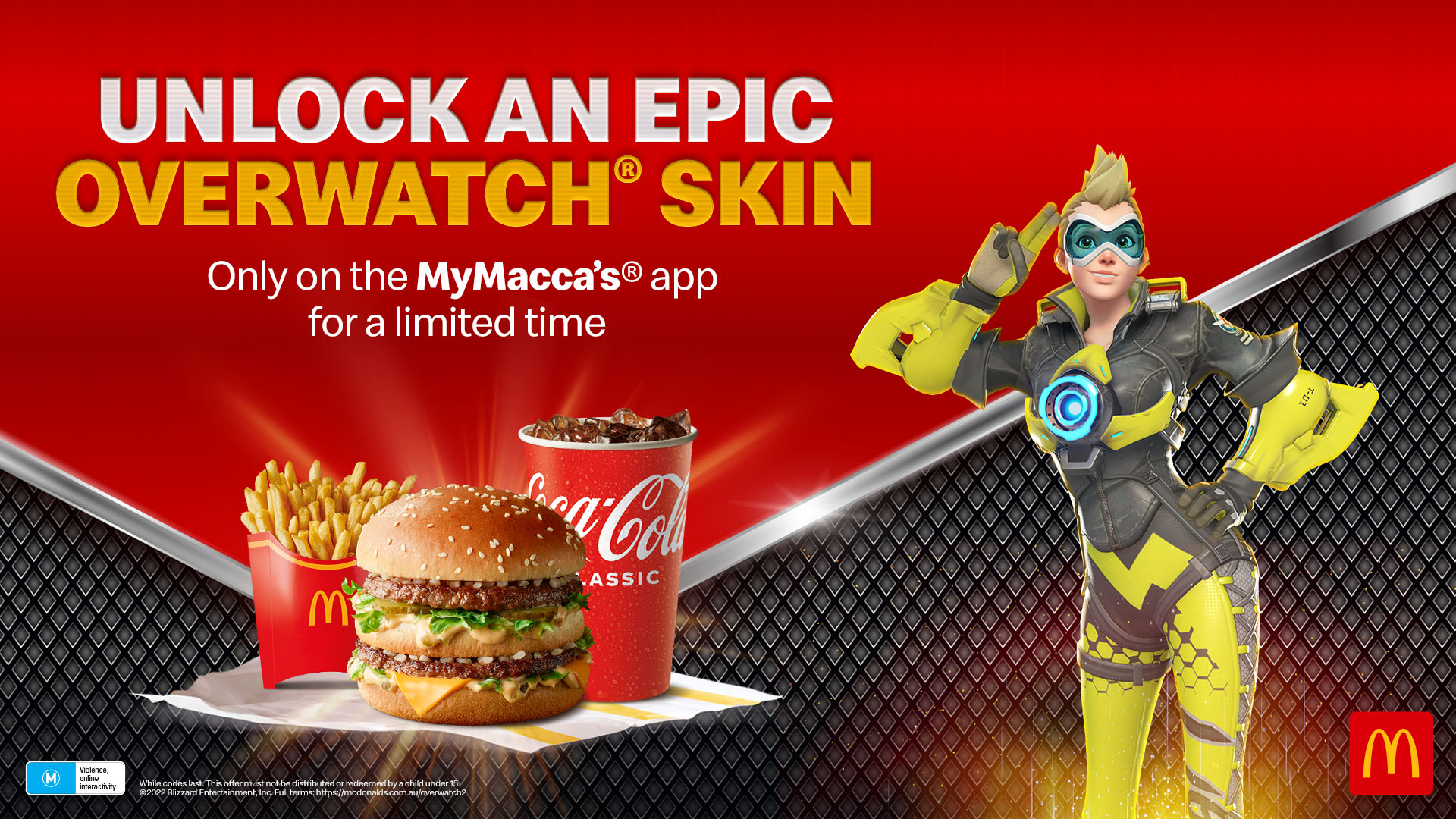 McDonald's rozpoczął w Australii współpracę z Overwatch 2. Fani mogą zdobyć epicką skórkę dla Tracera-2