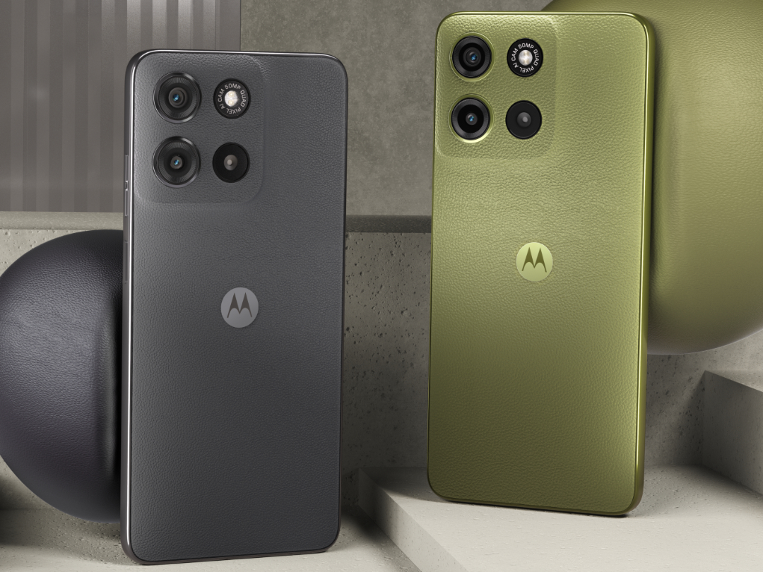 Moto G15 Power w kolorach Gravity Grey i Iguana Green