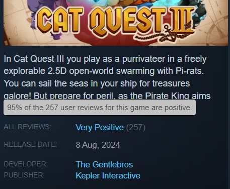 Przygody kocich piratów rozpoczęte! Z okazji premiery Cat Quest III twórcy gry opublikowali specjalny zwiastun-2