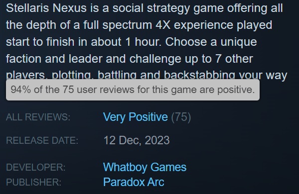 Miała miejsce wczesna premiera turowej gry strategicznej Stellaris Nexus: gra zbiera świetne recenzje, ale nie jest jeszcze zbyt popularna-3