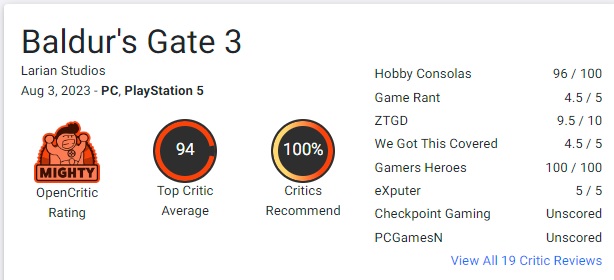 Jedna z najlepszych gier RPG w historii branży! Krytycy są podekscytowani Baldur's Gate III i wystawiają grze najwyższe oceny-3