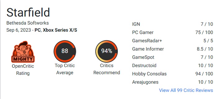 "Najlepsza gra Bethesdy" i "Doskonała gra RPG" - krytycy są zachwyceni Starfield i przyznają grze najwyższe oceny.-2