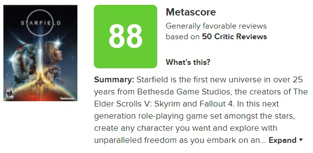 "Najlepsza gra Bethesdy" i "Doskonała gra RPG" - krytycy są zachwyceni Starfield i przyznają grze najwyższe oceny.-3