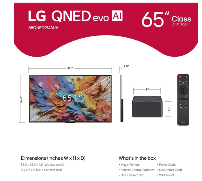 LG QNED9MA system odtwarzania LG QNED9MA system odtwarzania