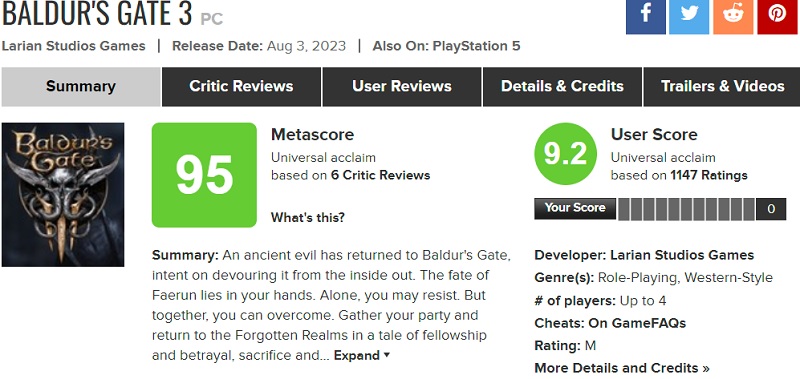 Jedna z najlepszych gier RPG w historii branży! Krytycy są podekscytowani Baldur's Gate III i wystawiają grze najwyższe oceny-2