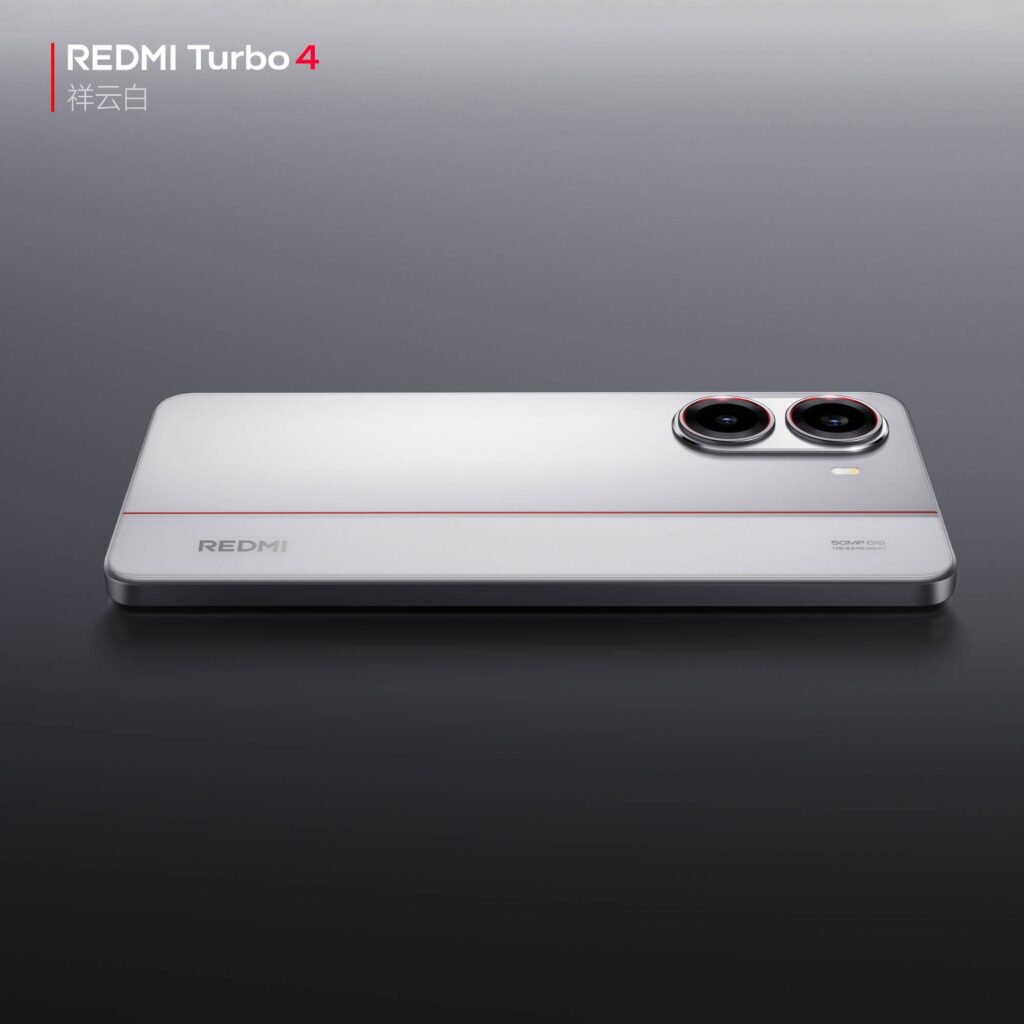 Smartfon Redmi Turbo 4 w kolorze Cloud White