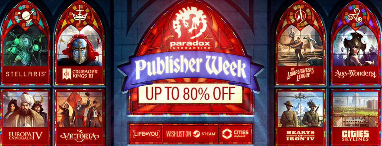 Crusader Kings, Europa Universalis, Stellaris i inne gry Paradox Interactive dostępne do 80% taniej.