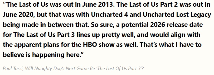 Media: The Last of Us Part III jest już w fazie rozwoju "z okiem na PlayStation 6" i ukaże się w 2026 roku-3