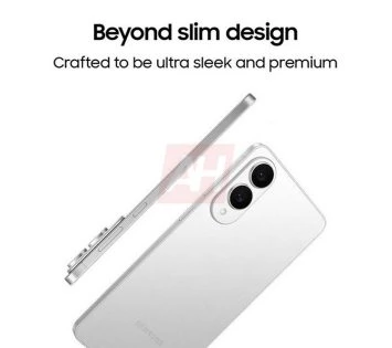 Smartfon Samsung Galaxy S25 Edge z bardzo cienkimi ramkami Smartfon Samsung Galaxy S25 Edge z bardzo cienkimi ramkami