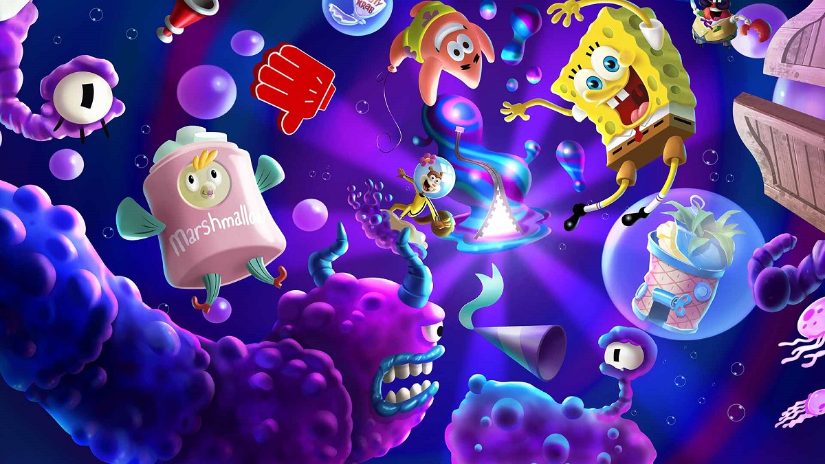 Wszyscy bohaterowie w jednym filmie: nowy, kolorowy zwiastun platformówki SpongeBob SquarePants: The Cosmic Shake