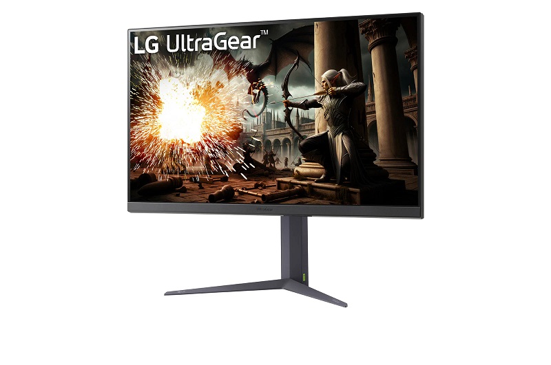 Монитор LG UltraGear 32GS75QN-B в горизонтальном положении